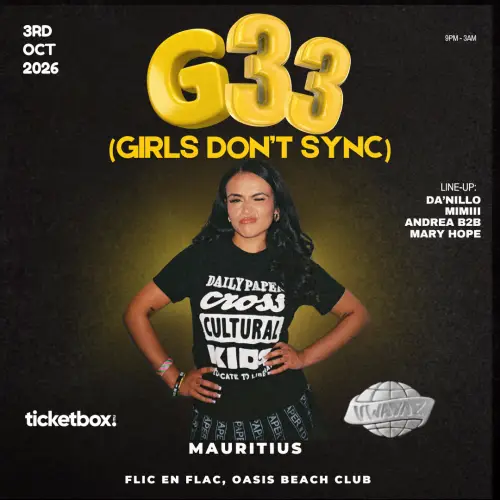 VWAYAZ präsentiert G33 im Oasis Beach Bar — 3. Oktober 2026