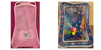 Wasserspielmatte und Badehilfe für Babys