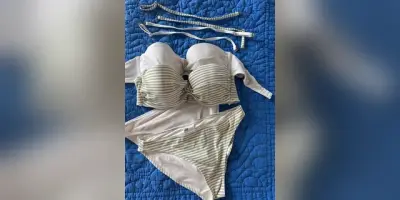 H&M-Bikini mit Streifen, EU 38