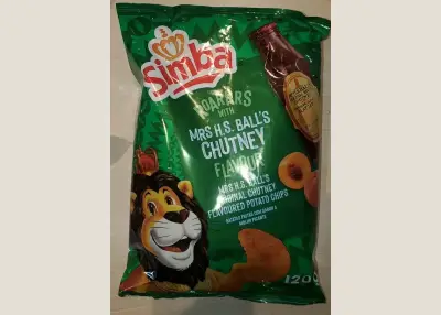 Chips Simba au chutney Mrs H.S. Ball’s, 120 g